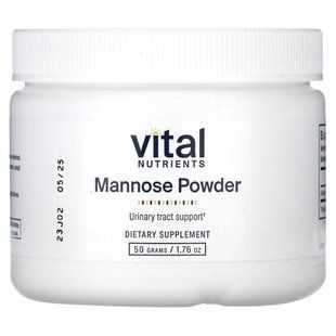 Vital Nutrients, Mannose Powder, 1.76 oz (50 g) купить в Киеве и Украине