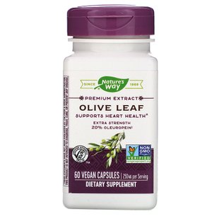 Экстракт листьев оливы веган Nature's Way (Olive Leaf) 60 капсул купить в Киеве и Украине