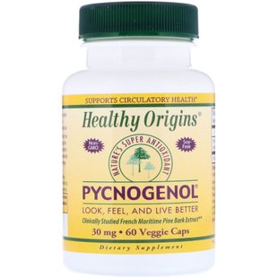 Пикногенол Healthy Origins (Pycnogenol) 30 мг 60 капсул купить в Киеве и Украине