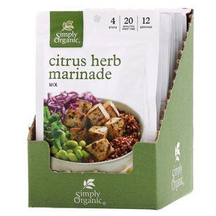Spice mix for marinade Citrus and herbs, Simply Organic, 12 packets, 28 g each