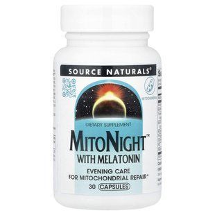 Source Naturals, MitoNight&trade; With Melatonin, 30 Capsules