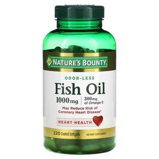 Риб'ячий жир Nature's Bounty (Fish Oil) 1000 мг 220 капсул
