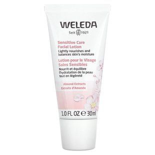 Lotion for gentle facial care, almond extract, sensitive and combination skin, Weleda, 1 fluid ounce (30 ml)