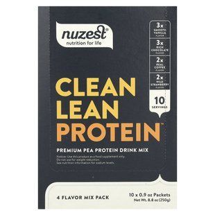 Nuzest, Clean Lean Protein, 4 Flavor Mix Pack, 10 Packets, 0.9 oz (25 g) Each купить в Киеве и Украине