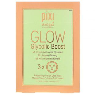 Тканевая маска Pixi Beauty (Glow Glycolic Boost) 3 шт купить в Киеве и Украине