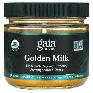 Золотое молоко, Golden Milk, Gaia Herbs, 123 г купить в Киеве и Украине