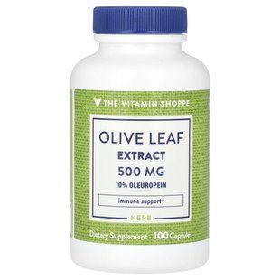 The Vitamin Shoppe, Olive Leaf Extract, 500 mg, 100 Capsules