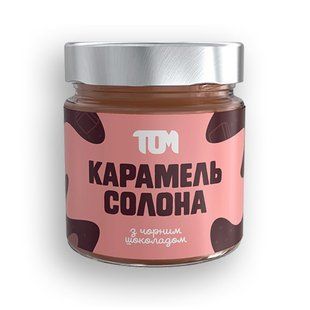 Salted caramel TOM peanut butter 200 g with dark chocolate