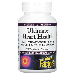 Natural Factors, Ultimate Heart Health, для здоровья сердца, 90 растительных капсул купить в Киеве и Украине