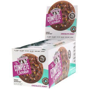 Цілісне печиво шоколадний пончик Lenny & Larry's (The COMPLETE Cookie Chocolate Donut) 12 печива по 113 г