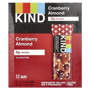 Батончики с клюквой миндалем и антиоксидантами KIND Bars (Cranberry Almond + Antioxidants Bars Kind Plus) 12 бат. купить в Киеве и Украине