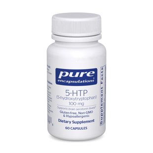 Гидрокситриптофан Pure Encapsulations (5-HTP Hydroxytryptophan) 100 мг 60 капсул купить в Киеве и Украине