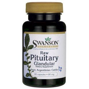 Сырой гипофиз железистый, Raw Pituitary Glandular, Swanson, 80 мг, 60 капсул купить в Киеве и Украине
