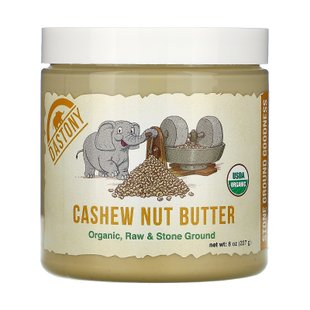 Органическое масло кешью, Organic, Cashew Nut Butter, Dastony, 227 г купить в Киеве и Украине