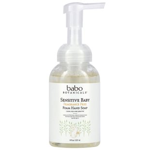 Babo Botanicals, Мыло для рук Sensitive Baby Foam, без отдушек, 8 жидких унций (237 мл) купить в Киеве и Украине