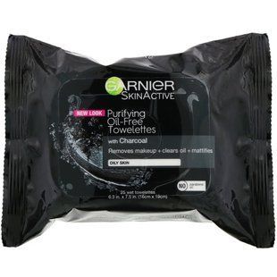 Очищаючі серветки без олій, SkinActive, Garnier, 25 вологих серветок