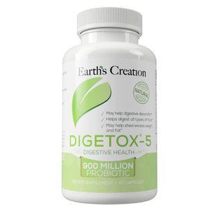 Витамины для детокса и очищения организма Earth`s Creation (DIGETOX-5) 60 капсул купить в Киеве и Украине