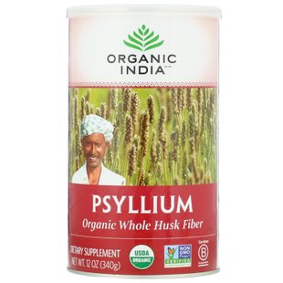 Подорожник шелуха Organic India (Psyllium Whole Husk) 340 г купить в Киеве и Украине