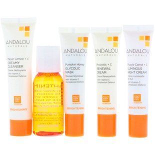 Начни сиять, уход за кожей, Andalou Naturals, 5 предметов в наборе купить в Киеве и Украине