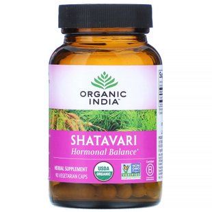 Шатавари, Shatavari, Organic India, 90 вегетарианских капсул купить в Киеве и Украине