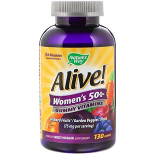 Мультивитамины для женщин после 50 Nature's Way (Women's 50+ Gummy Vitamins) 130 жевательных конфет купить в Киеве и Украине