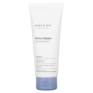 Mary & May, White Collagen, Cleansing Foam, 5.07 fl oz (150 ml) купить в Киеве и Украине