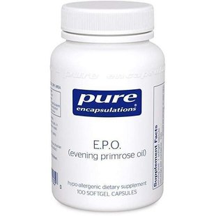 Масло примулы вечерней Pure Encapsulations (E.P.O. Evening Primrose Oil) 250 капсул купить в Киеве и Украине