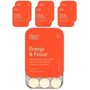 NeuroGum, NeuroMints, Energy & Focus, Cinnamon, 6 Packs, 12 Pieces Each купить в Киеве и Украине