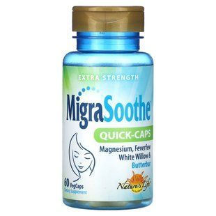 Nature's Life, MigraSoothe, Quick-Caps, Extra Strength, 60 VegCaps купить в Киеве и Украине