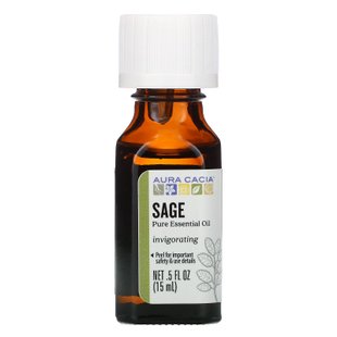 Эфирное масло шалфея Aura Cacia (Sage) 15 мл купить в Киеве и Украине