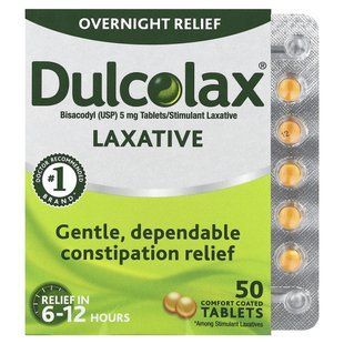 Dulcolax, Laxative, 50 Comfort Coated Tablets купить в Киеве и Украине