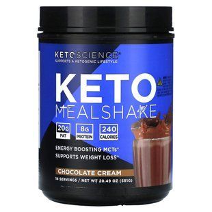 Keto Science, Keto Meal Shake, Chocolate Cream, 20.49 oz (581 g) купить в Киеве и Украине