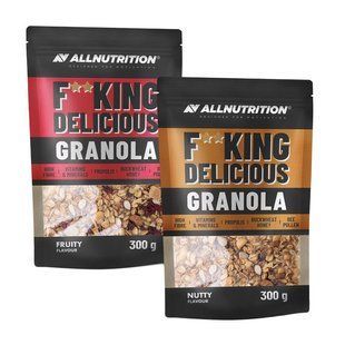 All Nutrition, Fit King Delicious Granola, 300 g, fruity