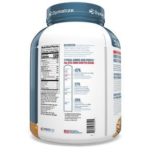 ISO100 Hydrolyzed, 100% whey protein isolate, peanut butter, Dymatize Nutrition, 2.3 kg