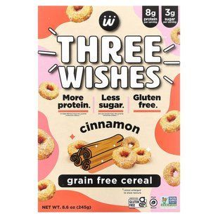 Three Wishes, Grain Free Cereal, Cinnamon, 8.6 oz (245 g) купить в Киеве и Украине