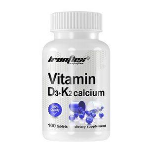 IronFlex, Vitamin D3+K2 calcium, 100 tabs купить в Киеве и Украине