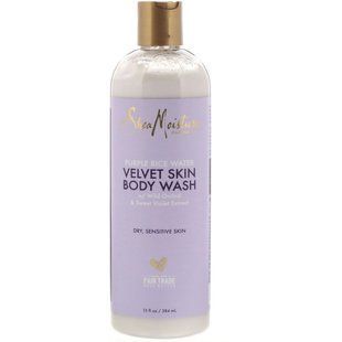 Вода с фиолетовым рисом, бархатное мыло для тела, Purple Rice Water, Velvet Skin Body Wash, SheaMoisture, 384 мл купить в Киеве и Украине