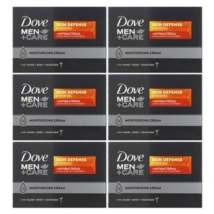 Dove, Men + Care, засіб для захисту шкіри, штанга 3 в 1 для рук, тіла та гоління, 6 шт. По 106 г (3,75 унції)