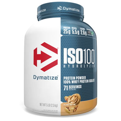 ISO100 Hydrolyzed, 100% изолят сывороточного протеина, арахисовое масло, Dymatize Nutrition, 2,3 кг купить в Киеве и Украине