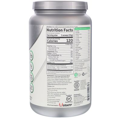 Сироватковий протеїн ізолят смак шоколаду Garden of Life (Sport Grass Fed Whey) 672 г