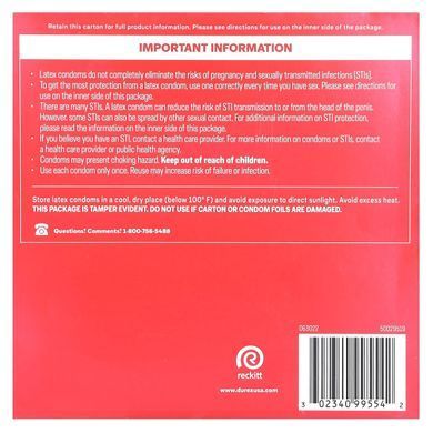 Durex, Extra Sensitive Thin, Regular Fit, 42 Latex Condoms купить в Киеве и Украине