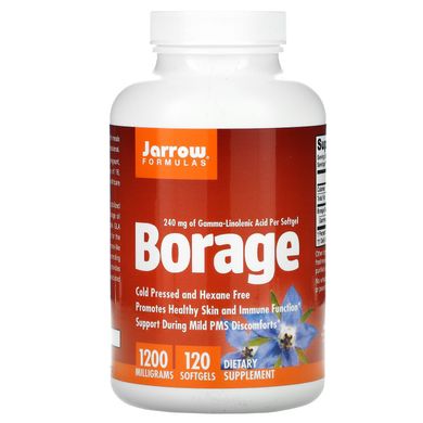 Масло огуречника Jarrow Formulas (Borage) 1200 мг 120 капсул