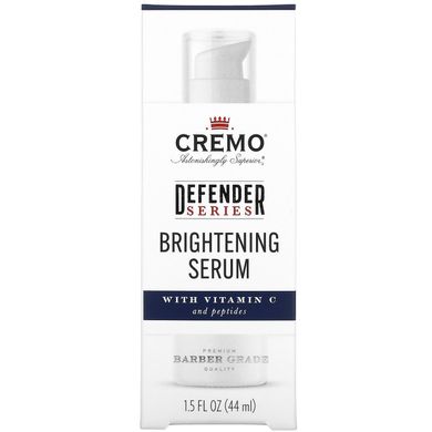 Cremo, Defender Series, освітлююча сироватка з вітаміном С та пептидами, 1,5 рідких унції (44 мл)