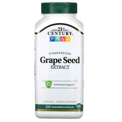 Виноградна кісточка екстракт 21st Century (Grape Seed) 200 капсул