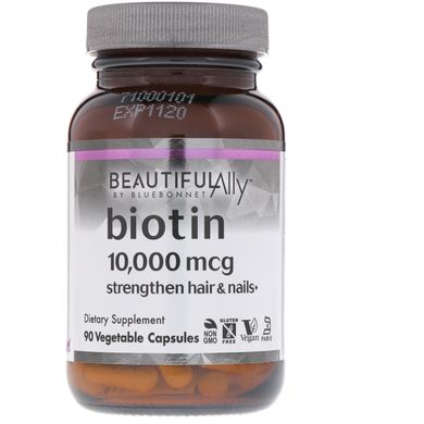 Біотин Bluebonnet Nutrition (Biotin) 10000 мкг 90 капсул