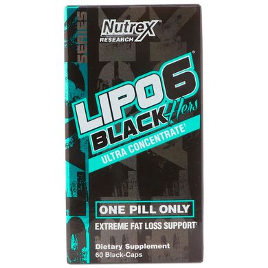 Жиросжигатель Nutrex Research (Lipo 6 Black Hers Ultra Concentrate) 60 капсул купить в Киеве и Украине