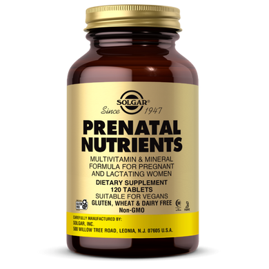 Вітаміни і мінерали для вагітних Solgar (Prenatal Multivitamin & Mineral) 120 таблеток