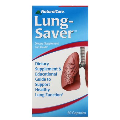 Препарат для підтримки легких, NaturalCare, 60 капсул