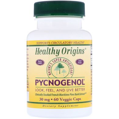 Пікногенол Healthy Origins (Pycnogenol) 30 мг 60 капсул