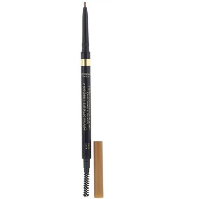 Олівець для брів Brow Stylist Definer, надтонкий наконечник, відтінок 388 «Блонд», L'Oreal, 90 мг